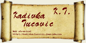 Kadivka Tucović vizit kartica